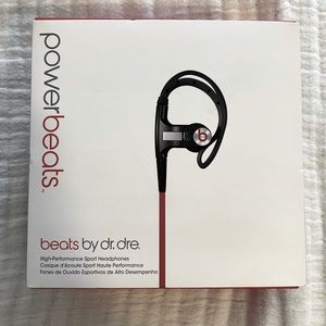 Beats by Dre headphones, red and black